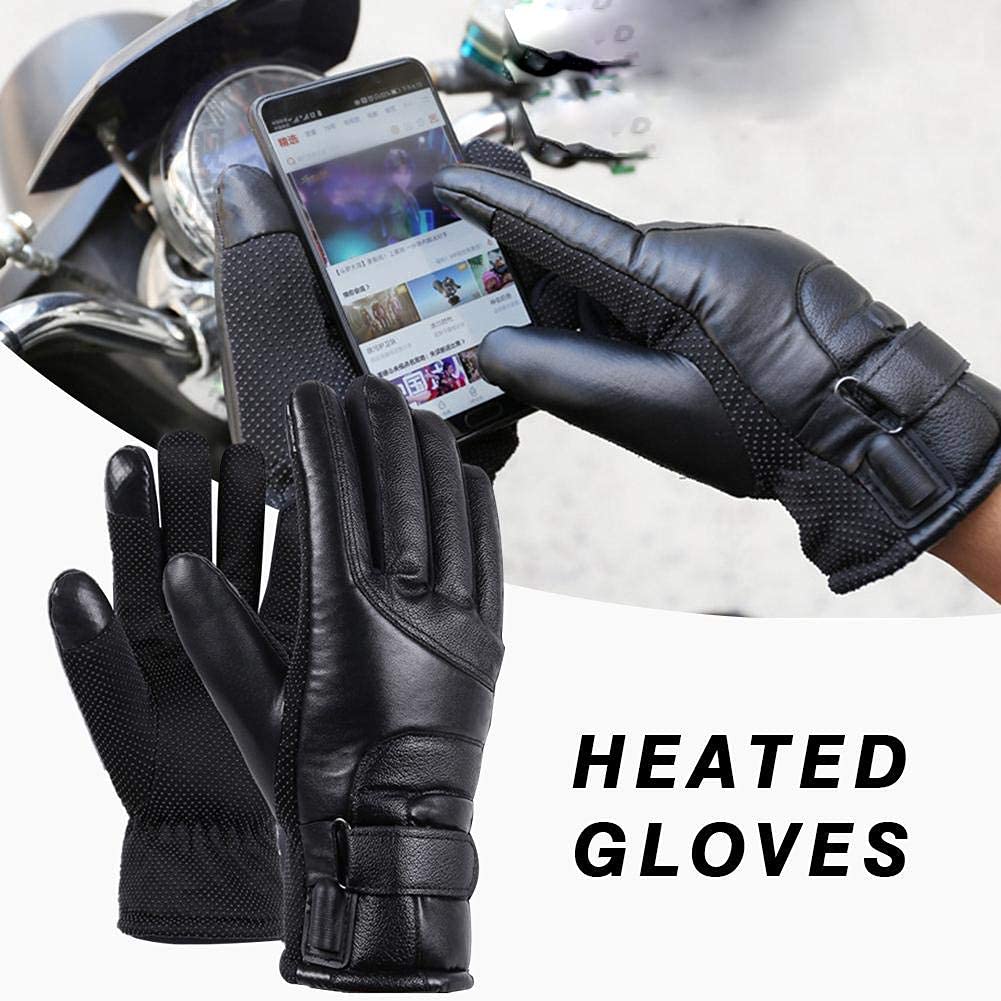 Guantes térmicos para Hombres y Mujeres, Guantes térmicos eléctricos, diseño de Pantalla táctil, Guantes térmicos para Motocicleta para Nieve, Invierno, cálido, Ciclismo al Aire li