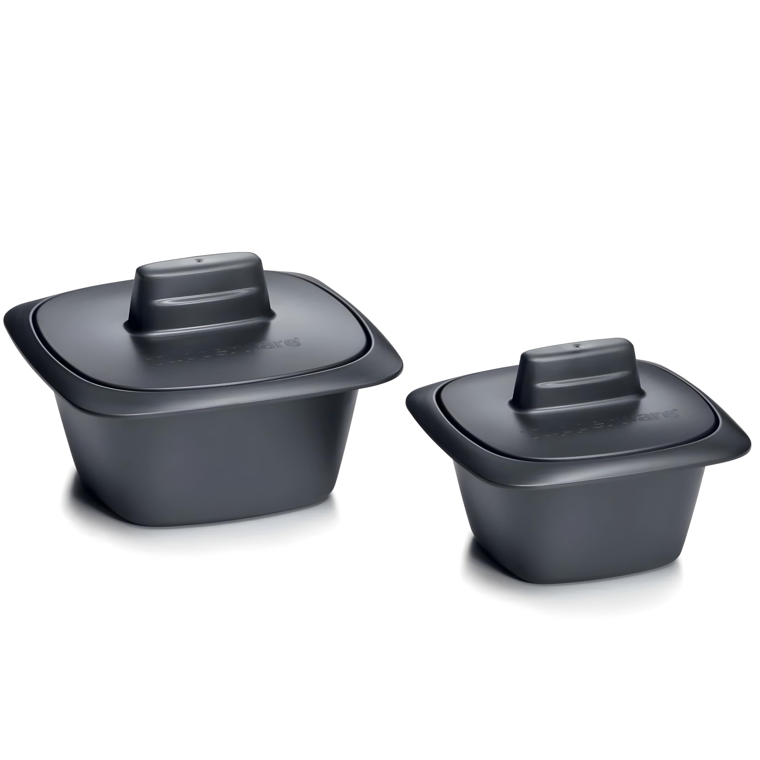 Tupperware Ultra Pro Auflaufform 500 ml - Mikrowellen-Garen Ohne Aufsicht - Praktischer Vergrößerter Griff - Backofen Mikrowelle Tiefkühltruhe - Hochwertige Keramik-Optik - Ideal für Einzelportionen