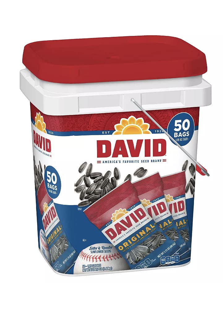 David Sunflower Seed Bucket 1.75 oz. pk. 50 ct