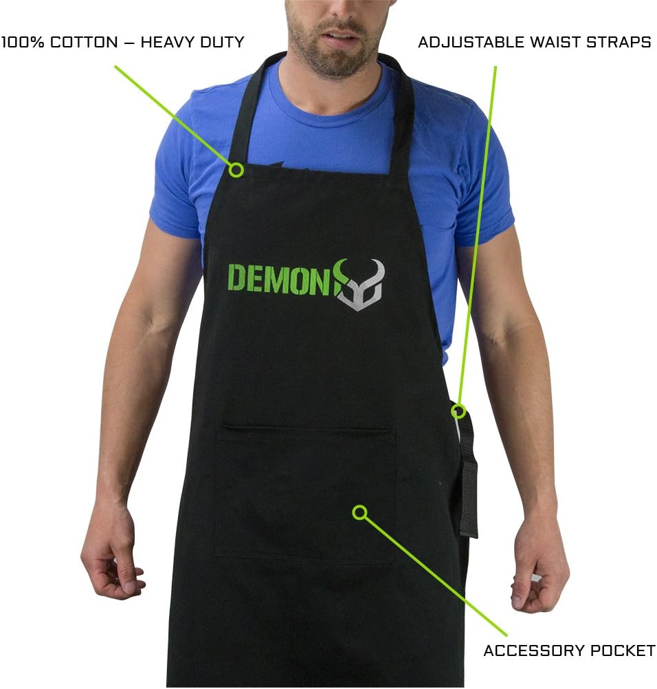 Demon Ski and Snowboard Vise + Shop Apron Combo Pack