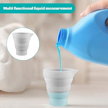 Laundry Dosing Ball For Liquid Detergent, 4pcs Laundry Detergent Dispenser Liquid Dispenser with Scale, Washing Machine Balls for Liquid For Fluids/Powder