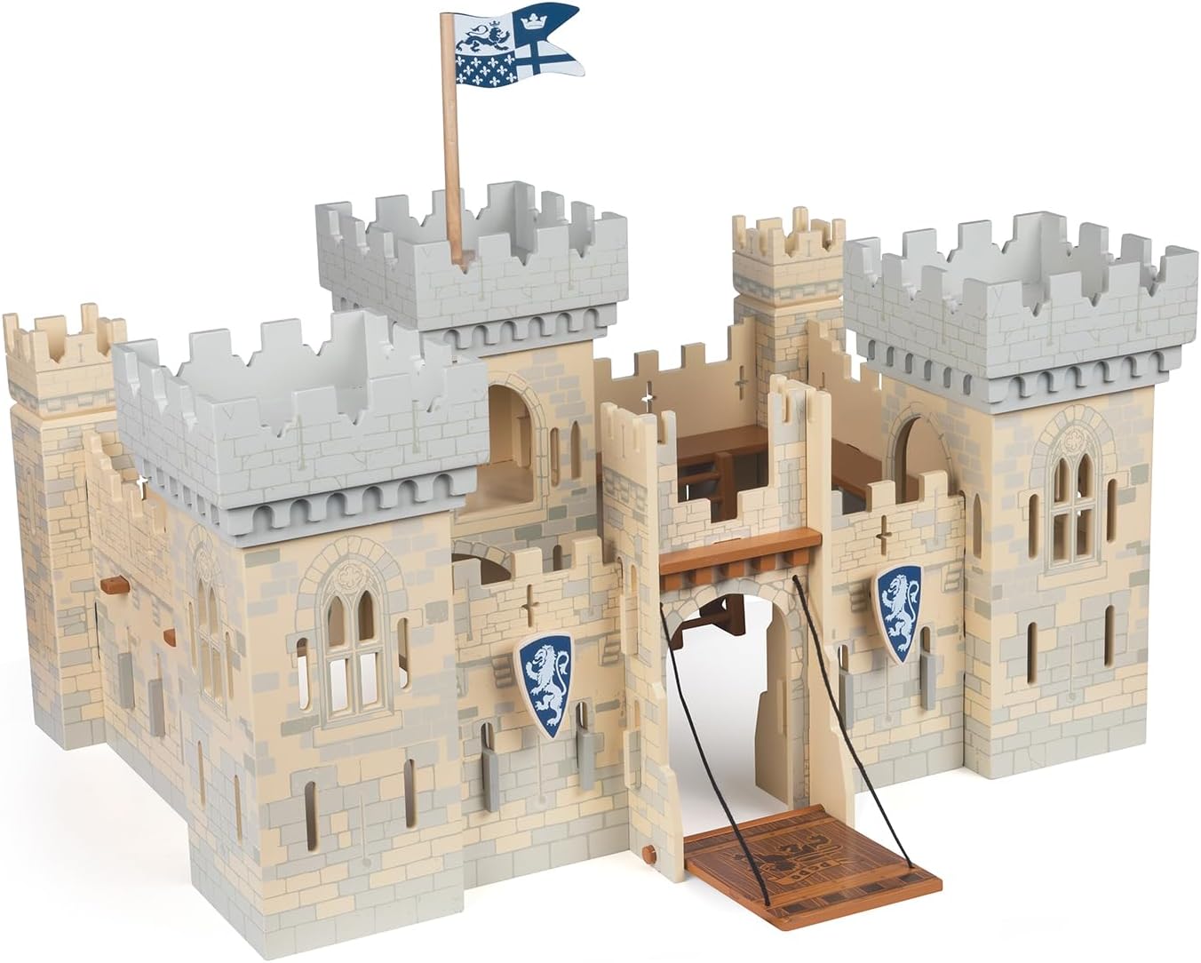 Papo - Medieval & Fantasy - Weapon Master Castle - 60002 - Wooden playset for Figurines - Collectible - for Children - Suitable for Boys and Girls - from 3 Years Old