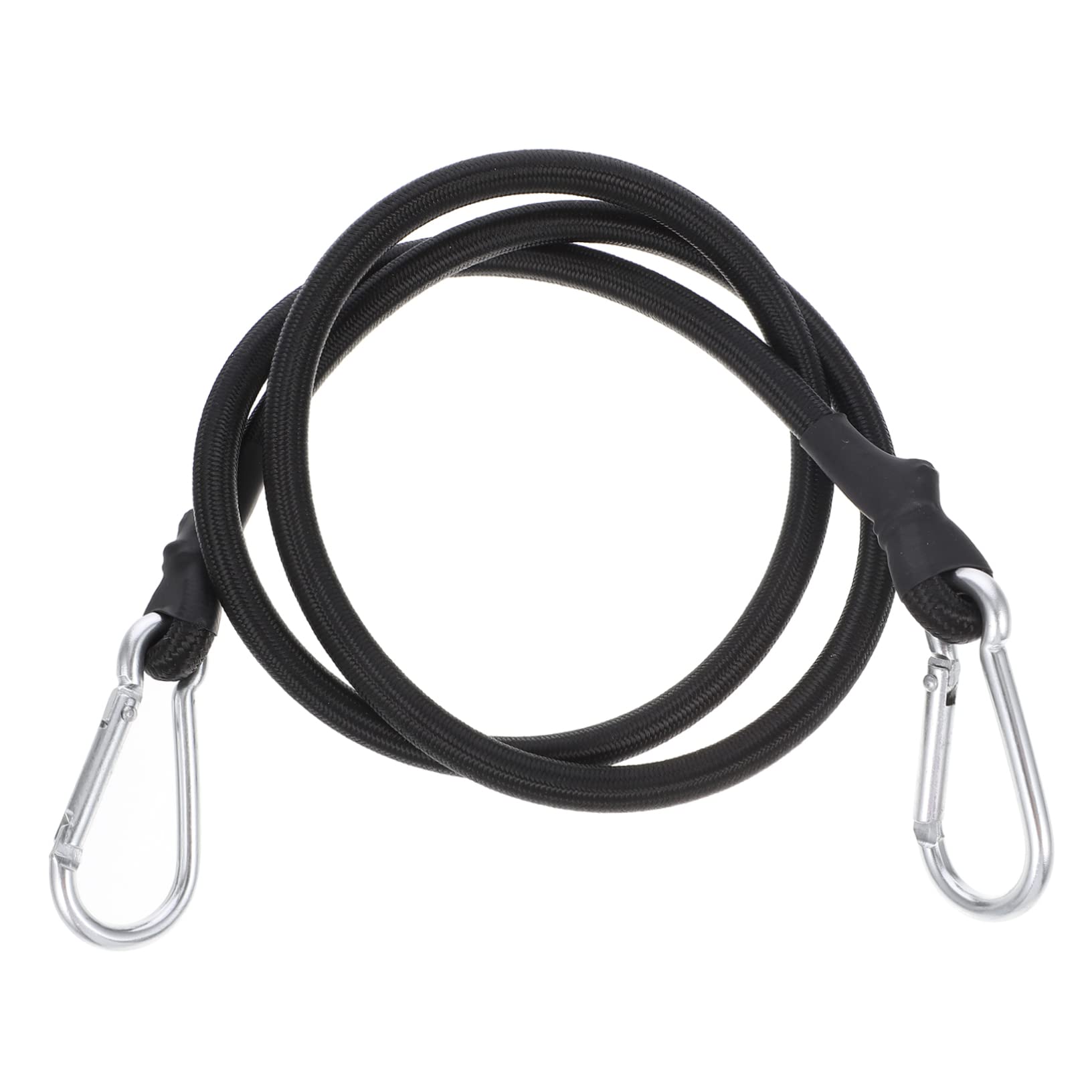 KOMBIUDA 6pezzi Cinghie Bungee Elastiche Regolabili Con Ganci Per Fissaggio Sicuro Di Bagagli Su e Bici Corda Elastico Multifunzionale Nero