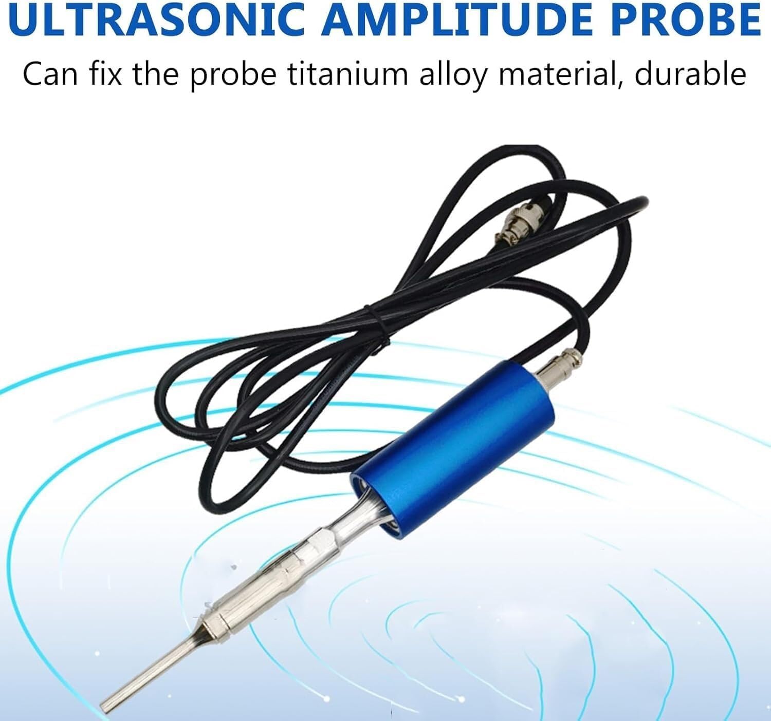 Homogeneizador ultrasónico con temporizador y almacenamiento de datos para procesamiento de laboratorio, apto para uso en soporte o de mano
