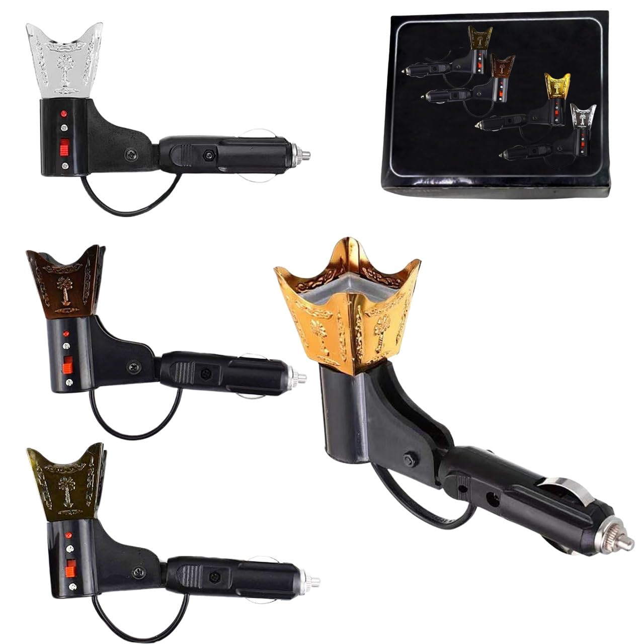 Car Electric Incense Burner, Car Aromatherapy Diffuser, Vehicle Incense Holder, Auto Electric Incense Dispenser, Automobile Fragrance Diffuser, Car Scent Diffuser, Electric Incense Burner for Cars