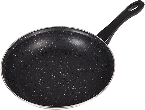VITREX Granite Noir Metallic 9.4-inch Enameled Steel Frying Pan, Triple-layer Nonstick Coating with Stone Effect, Suitable for all types of Stovetops, Skillet