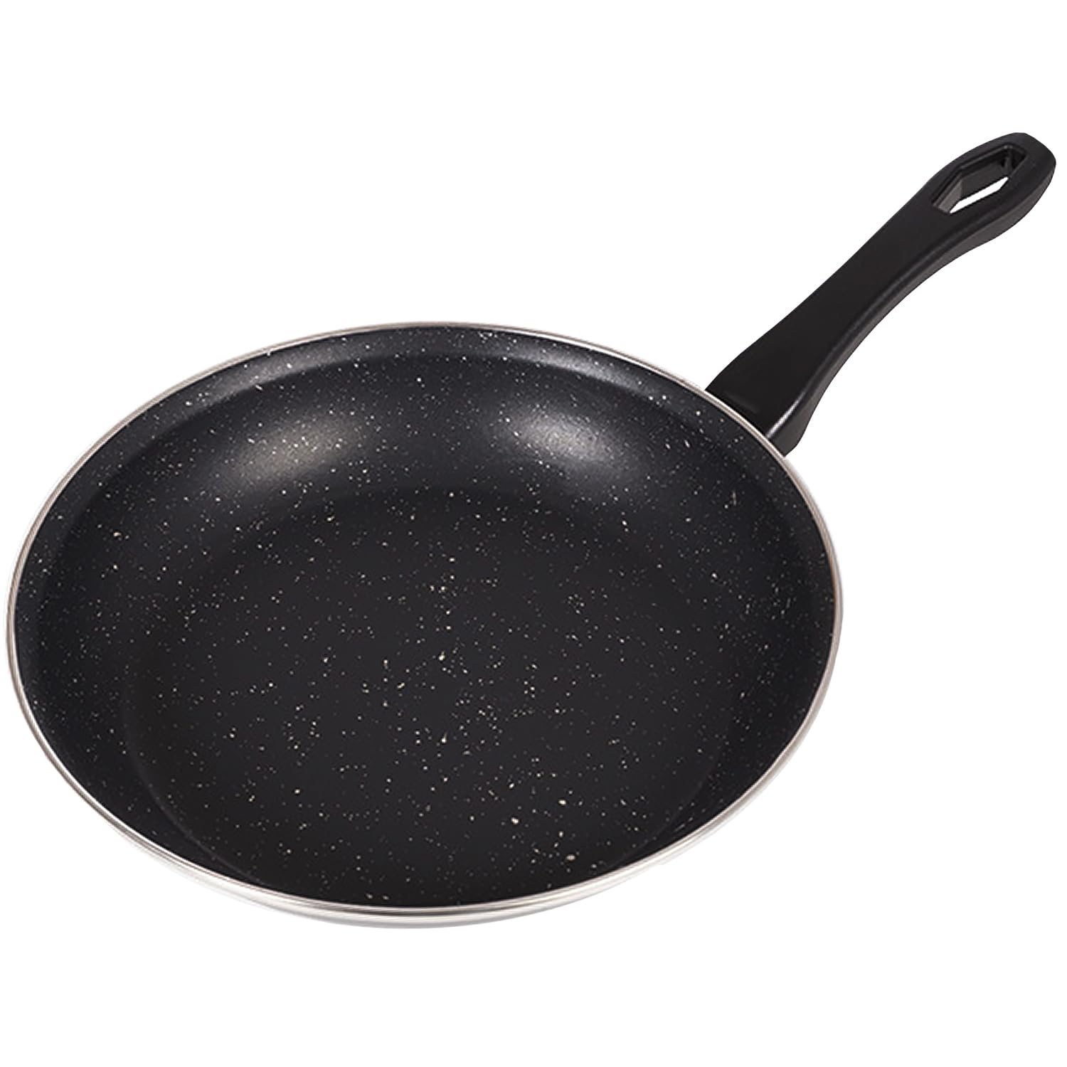 VITREX Granite Noir Metallic 9 4-inch frying pan made of black enameled steel triple-layer non-stick coating with stone