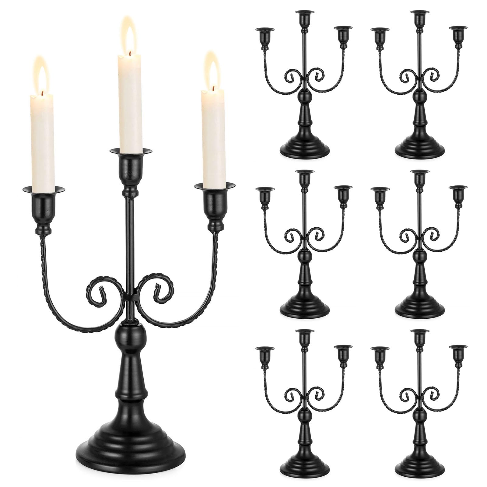 Amazon.co.jp: Sziqiqi キャンドルホルダー 燭台センターピース - 3本