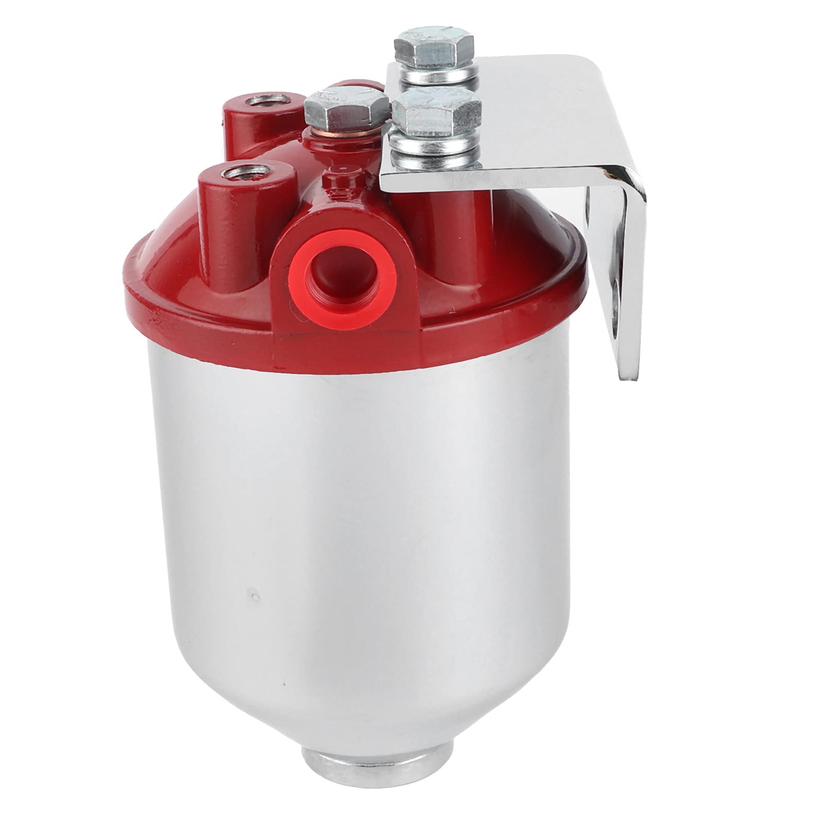 Filtro Carburante, Filtro Carburante a Contenitore Grande, Accessorio ad Alta efficienza di filtrazione, Ingresso/Uscita Npt da 3/8 Pollici, valutazione 10 Micron, Accessorio Universale