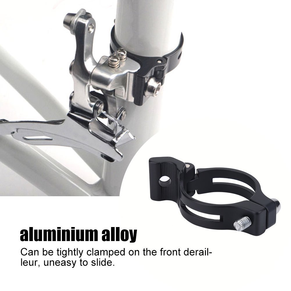 Pinza Deragliatore Anteriore per Bici da Strada, Adattatore Clip 31.8mm Nero