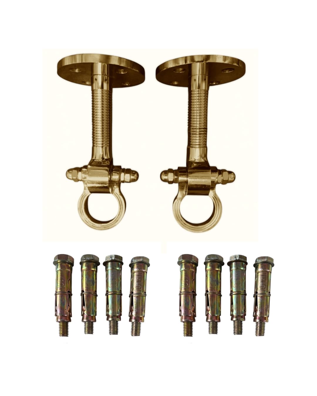 Kriya Home Decor Strong and Sturdy Heavy Duty HI-Grade Quality Life TIME WARRENTY, Ceiling KADA Swing, Patio Antique Finish Brass 25MM Rod with Weight Capacity of 1000KG, (Pack of 2PCS) (8 INCH)-image-39
