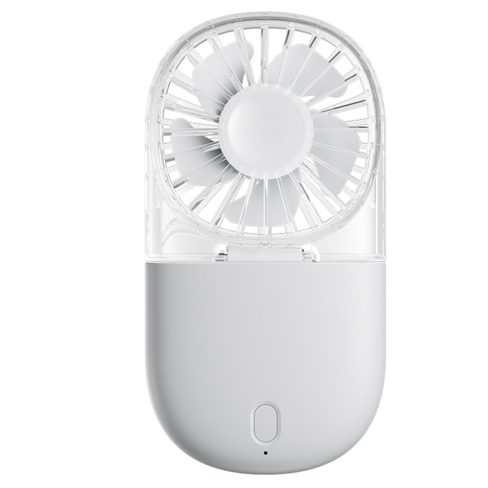 TAZIZI Foldable Handheld Fan Hanging Neck Rechargeable 3 Speed Electricity Rechargeable Quiet for Outdoor Indoor Cooling Device