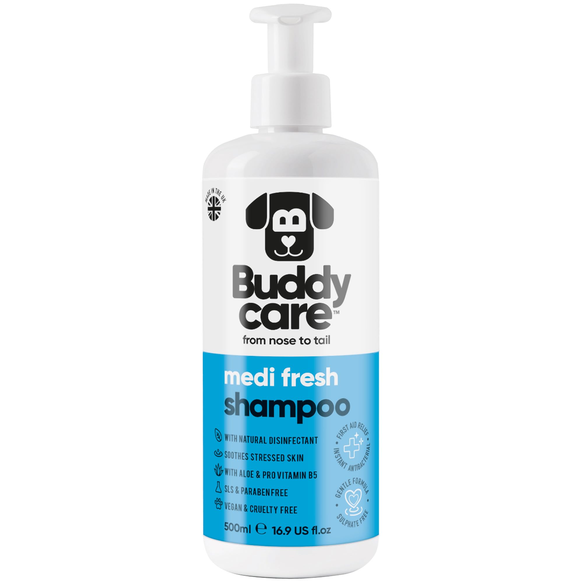 Medi Fresh Dog Shampoo by BUDDYCARE, 500ml