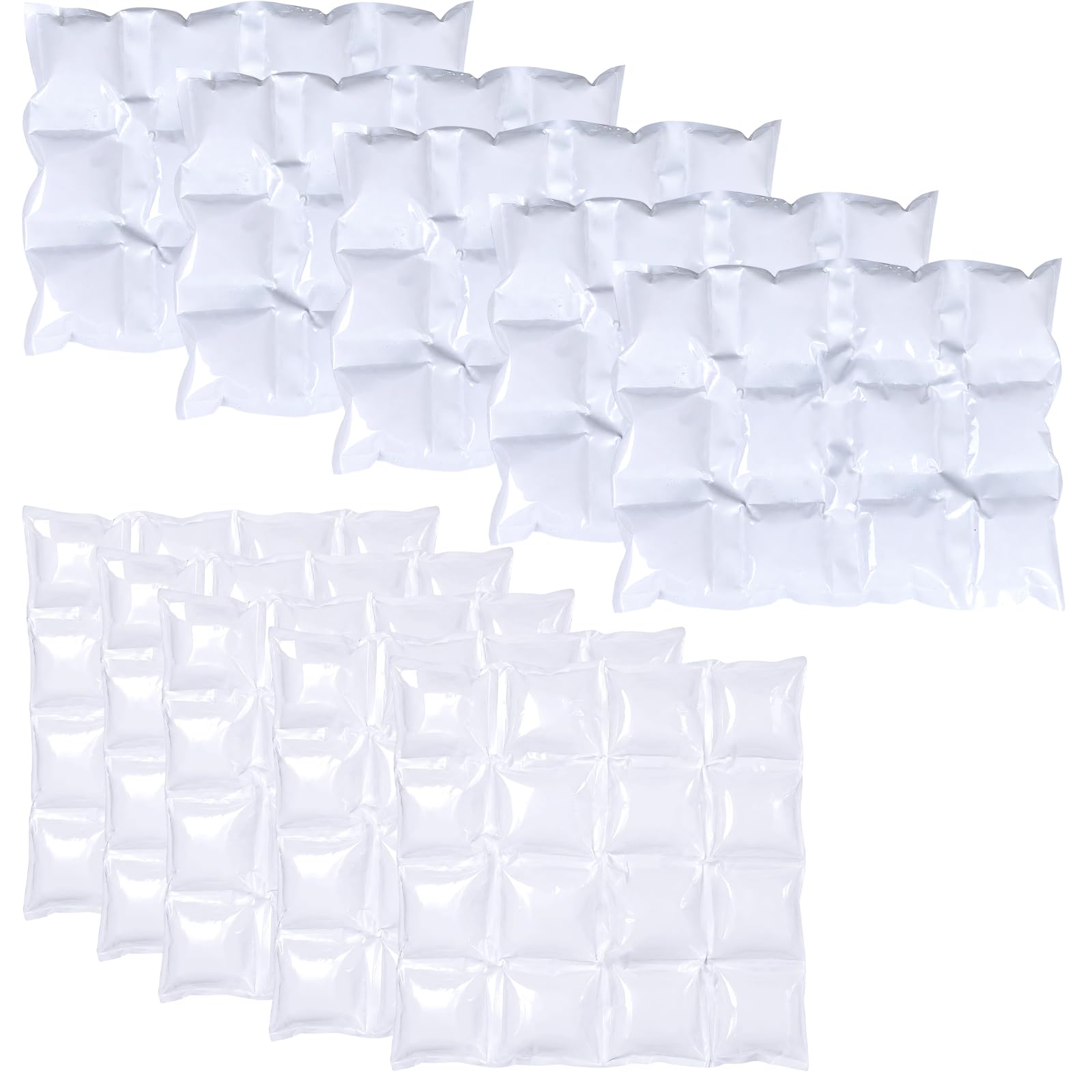 TUBAWD 10PCS Freezer Blocks Set, Ice Packs for Cool Box, Freezer Blocks for Cool Bags Cooling, Ice Blocks for Picnic Travel, Ice Blocks for Cool Bags 28x21 cm (5 pcs) and 28x28 cm (5 pcs)