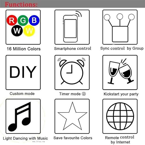 Miniatura 9 de Sumaote Controlador inteligente LED inalámbrico WiFi RGBW (CW+WW) que funciona con sistema Android iOS Aplicación de teléfono móvil para tira de luz