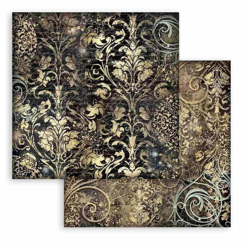 Stamperia International KFT Stamperia Mini Scrapbooking Pad 10 20.3 x 20.3 cm (8x8) Backgrounds Sir Vagabond in Fantasy World - Image 4