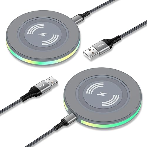 Miniatura 8 de Cargador inalámbrico Samsung de 15 W para Galaxy S23 FE S22+ S21 Ultra S20 FE S10 S9 S8, estación de carga inalámbrica de teléfono almohadilla de