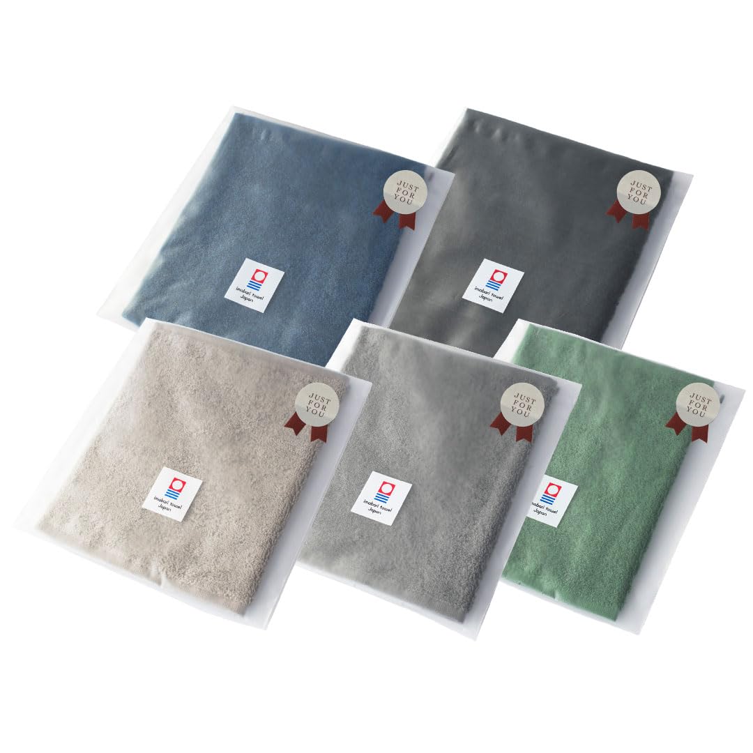 TAVARAT Imabari Towel Handkerchief 5 Assorted Colors Set of 5 Japan