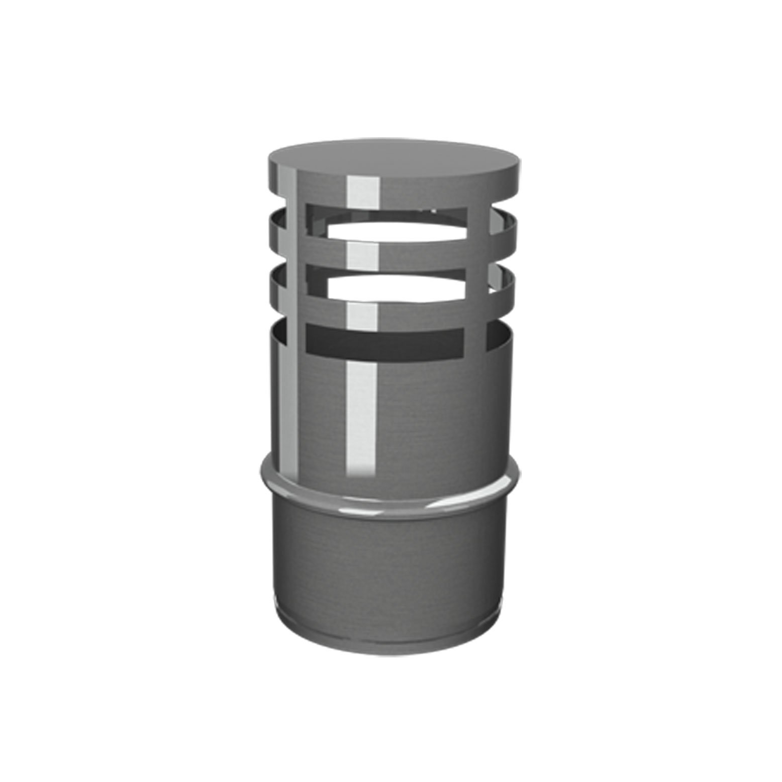 Colector de hollín para pellet Inox 316L SW Dinak 80mm con desagüe