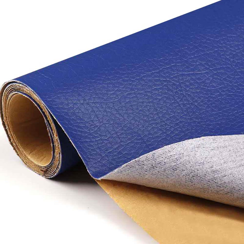 Toppa di riparazione autoadesiva in PU spessa 1,0 mm(Blue,19x50 in)