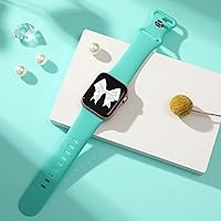 Vista 3 de Bandiction Compatible with Apple Watch Series 3 38mm Series 5 40mm iWatch Bands 38mm 40mm 41mm, Soft Silicone Sport Replacement Strap Compatible for