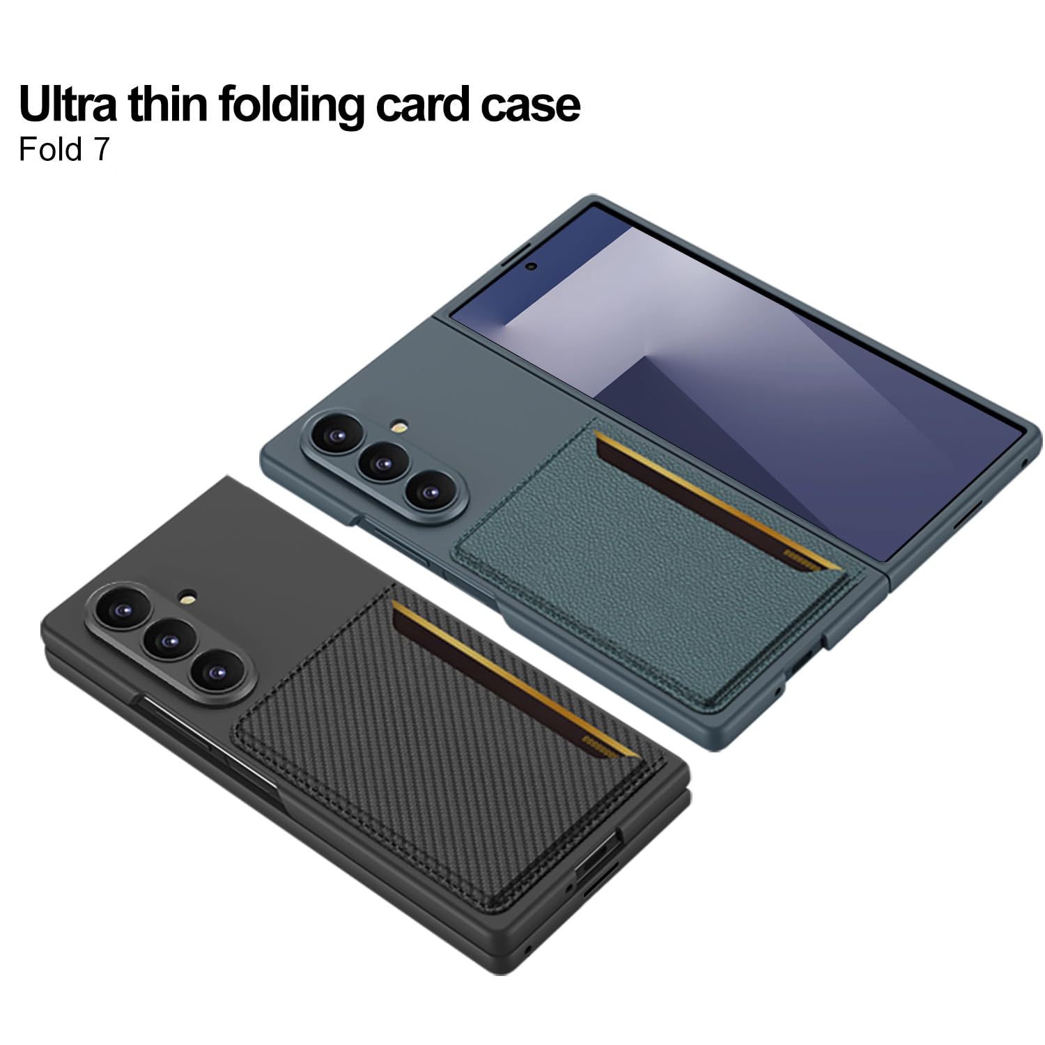 Amazon.co.jp: Galaxy Z Fold7専用 ケース 内蔵カード収納 一体化強化