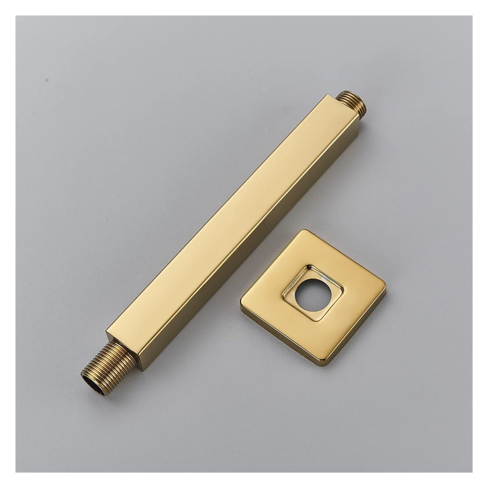 GUYTRM Cabezal de ducha de brazo fijo for montaje en pared y techo, brazo de ducha negro, soporte for cabezal de ducha de baño lingli(Nickel A1)