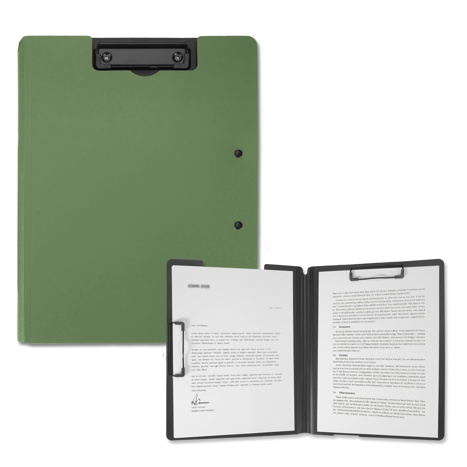 SITHON A4 Foldable Clipboard Folder with Dual Clips Portfolio Organiser — image 1