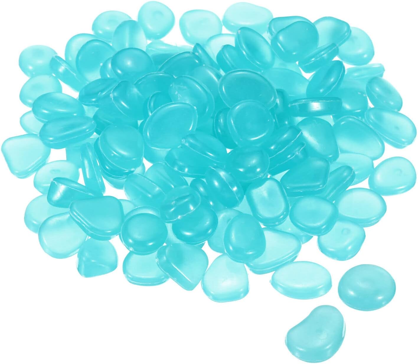 Home and Garden Parts 500pcs Glow Rocks 8-11mm Decoration Pebbles Luminous Stones Decor Blue #CN/251024/08724