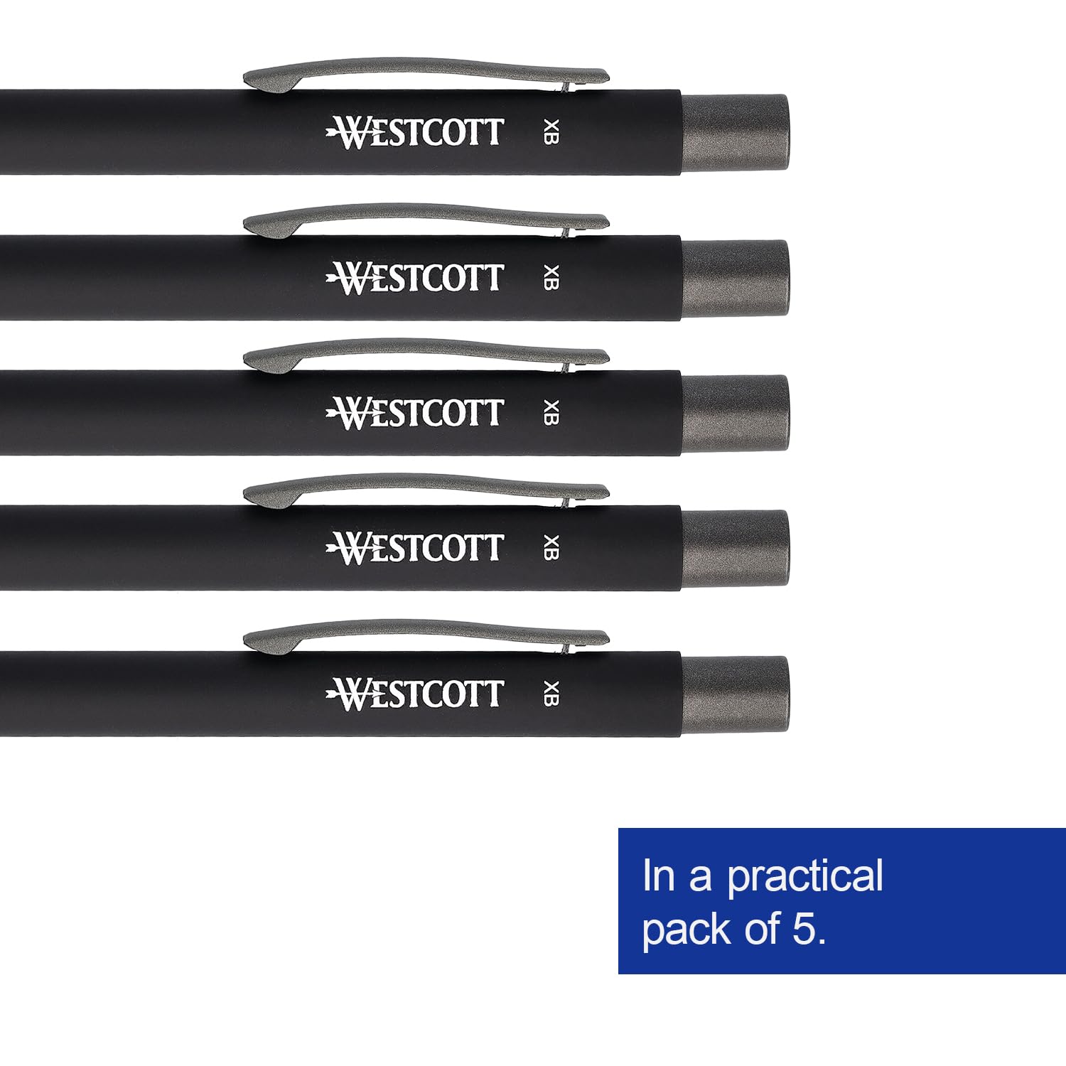 Westcott PRIMESOFT ballpoint pen 5 pieces Black, 1 count (Pack of 5) - Image 4