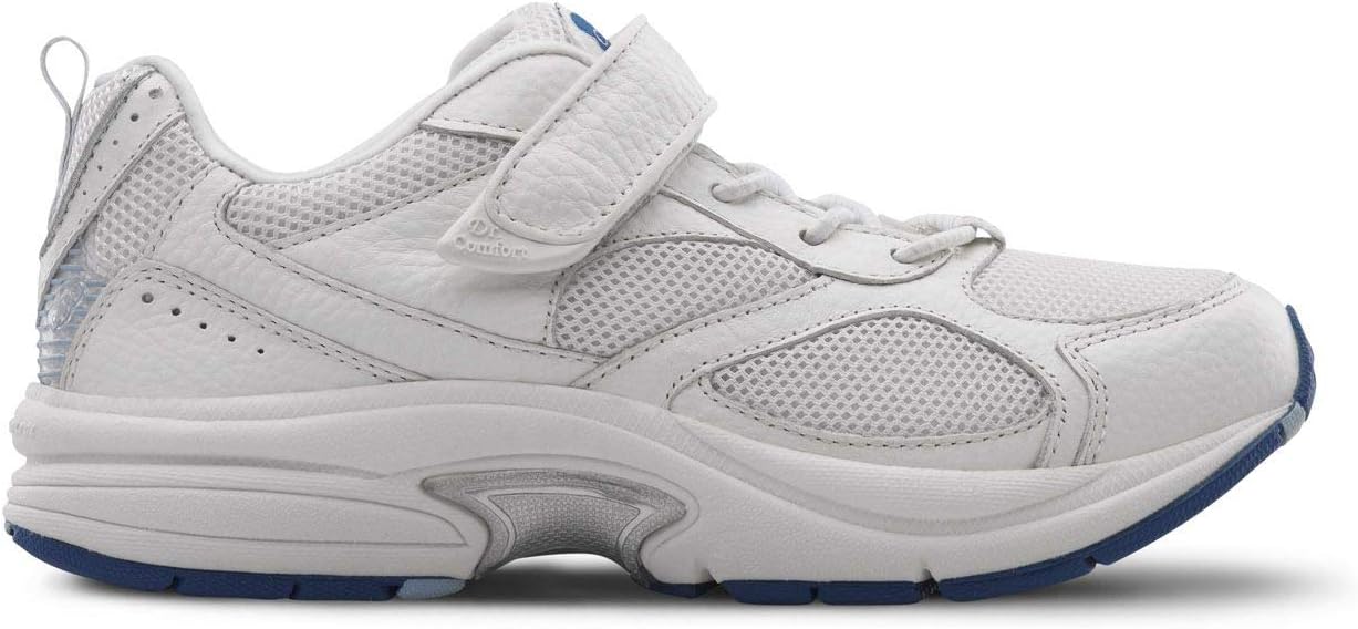 Dr. Comfort Victory White Therapeutic Shoes for Women with Gel Inserts-Stylish Closure-Womens Sneakers Athletic Shoes