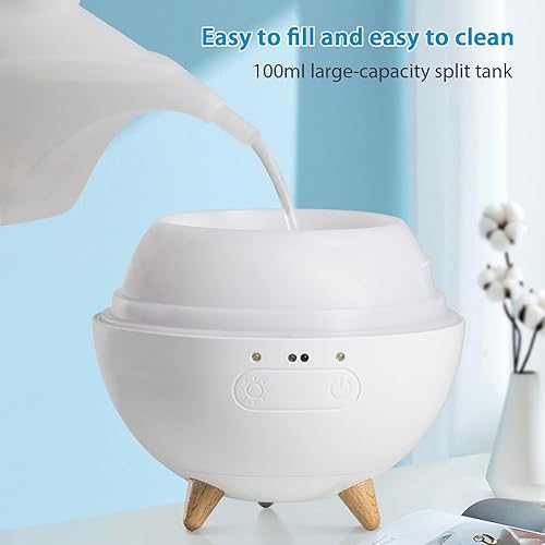 Miniatura 4 de eefaYIYIFA Mini difusores para aceites esenciales para habitación, difusor de aromaterapia de 3.5 fl oz, con sensor inteligente de luz nocturna, 2