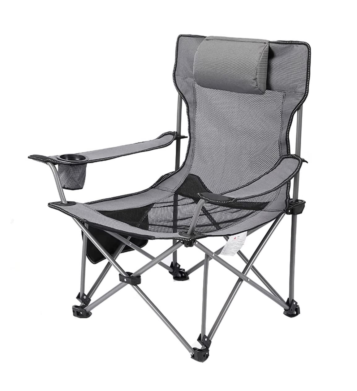Klappstuhl Klappbarer Niedriger Campingstuhl Mit Getränkehalter Freizeit Angelstuhl Outdoor-Sessel Für Strandreisen Wandern Outdoor | G