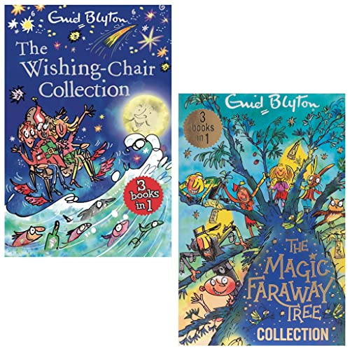 Enid Blyton 2 Books Collection Set (The Wishing-Chair & The Magic Faraway Tree) (6 Books In 2 Books)