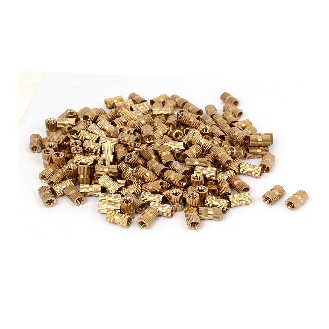 New Lon0167 M6 x Featured 14mm x 8.3mm reliable efficacy Brass Injection Molding Insert Knurled Thumb Nut 200PCS(id:d48 ab 8c b5c)