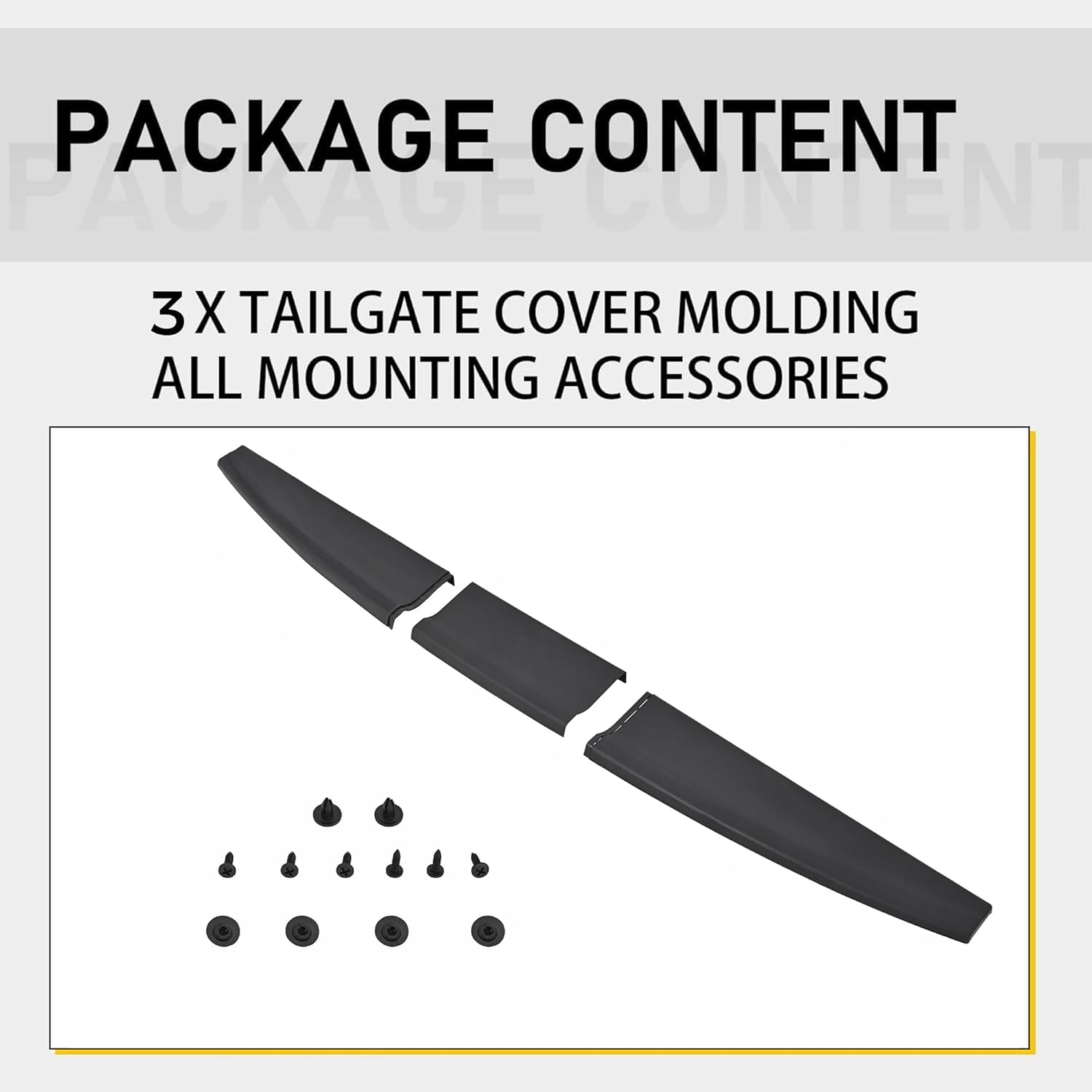 Tailgate Spoiler Molding Cap Compatible with 2009-2019 Ram 1500 2500 3500 Classic Top Protector Cover Lip Replace for CH1909100 55372052AH