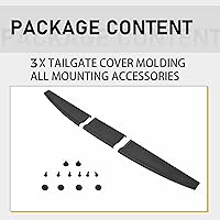 Vista 5 de Tapa de moldeo para alerón de puerta trasera Compatible con Ram 1500 2500 3500 Classic 2009-2019 Protector superior Reemplazo para CH1909100