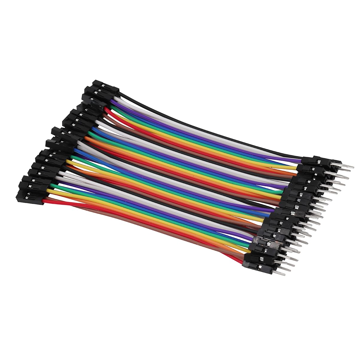 120 cavi jumper Wire a 40 pin – 10 cm/3,93 pollici femmina/maschio, 24 AWG per Arduino Breadboard fai da te