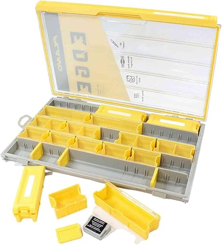 Miniatura 5 de Plano EDGE - Caja de utilidad para aparejos de terminales de alta calidad, transparente y amarillo, almacenamiento resistente al óxido, organizador