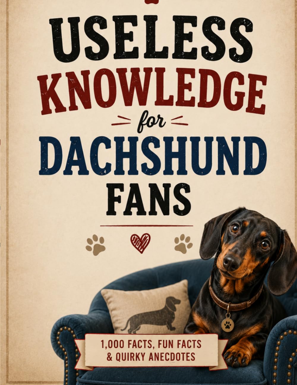 Useless Knowledge for Dachshund Fans: 1,000 facts, fun facts & quirky anecdotes | A gift for dachshund owners & sausage dog lovers (1,000 astonishing facts)
