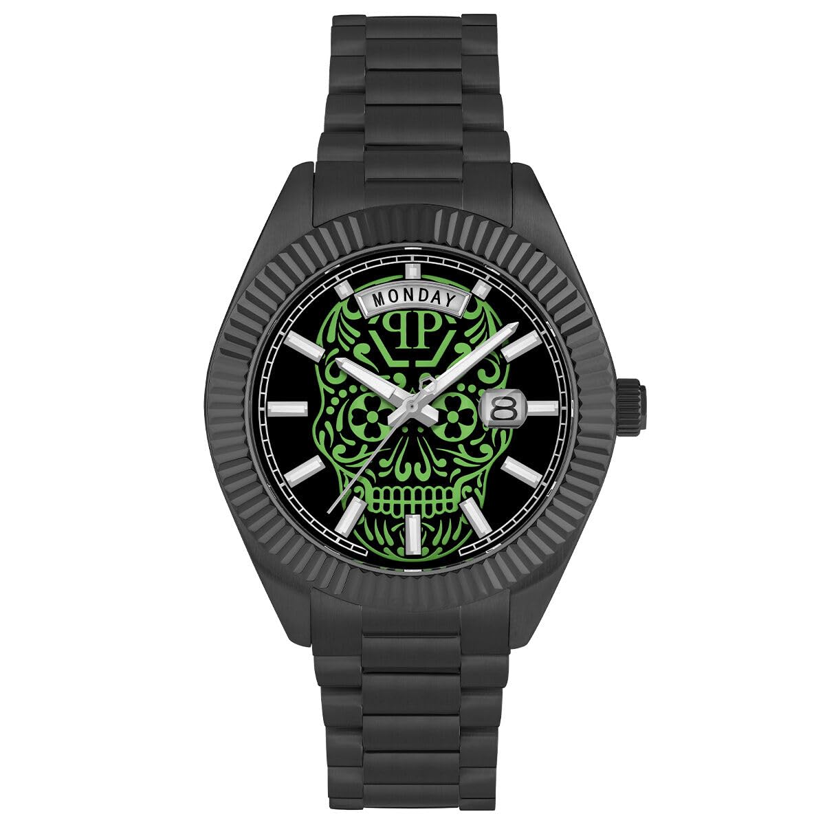 Philipp Plein Men Analogue Quartz Watch Date Superlative Gent