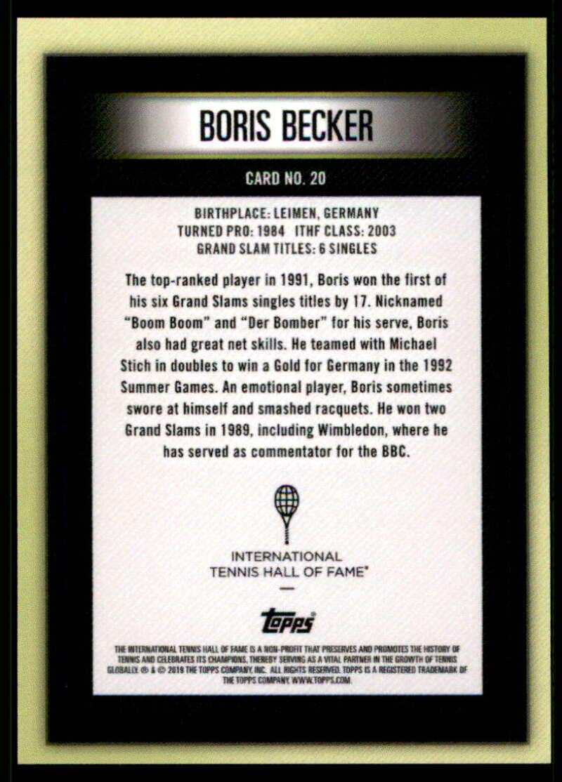 Amazon.com: 2019 Topps Hall of Fame Tennis #20 Boris Becker