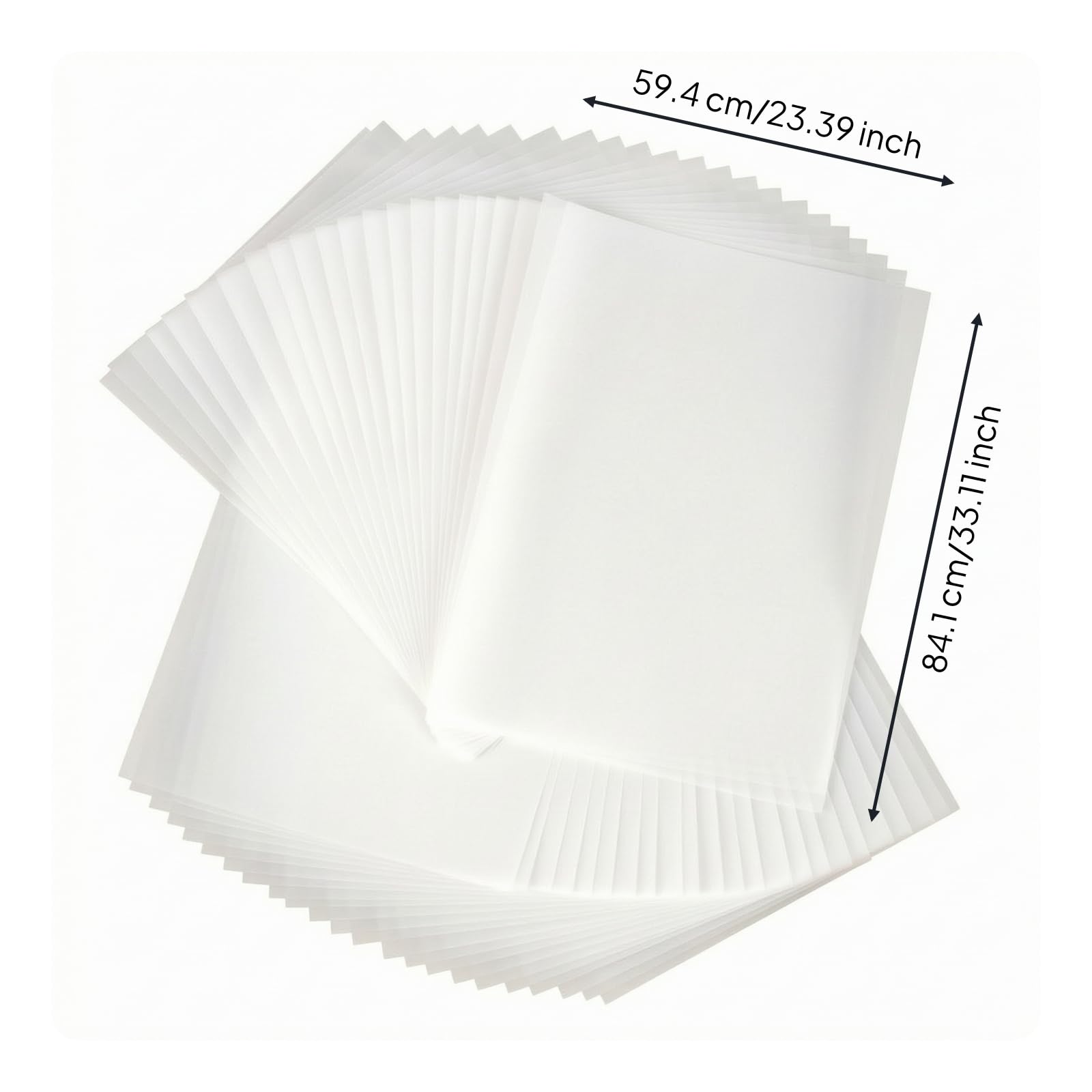 TWTCZOZ Papier Calque 73 g/square Polyvalent Papier Calque 73 g/square Léger pr n, 10 PCS