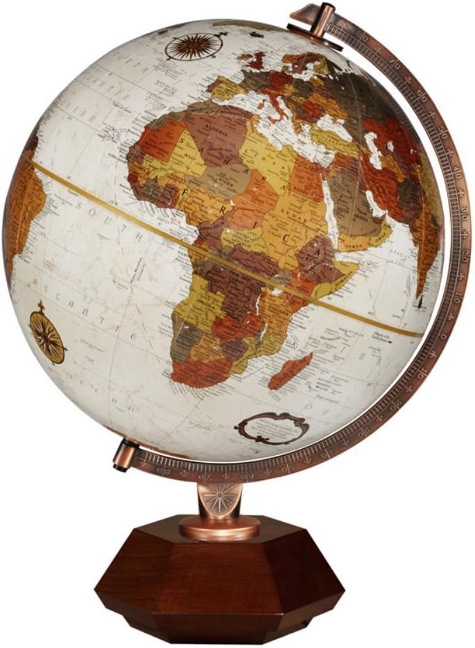 Replogle Globes Hexhedra Globe, Bronze Metallic Finish, 12" Diameter