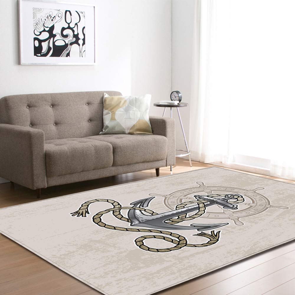 Tapis Euro football gris bleu pour chambre d'enfant et espace de jeux 100x150