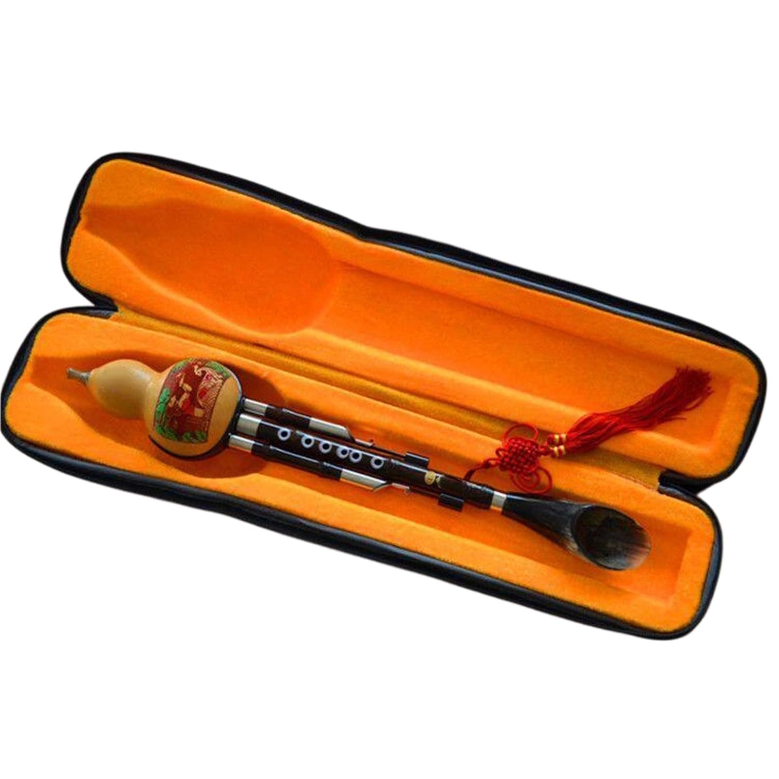 Hulusi Flûte De Gourde En Ébène C Majeur B Plat Instrument De Performance Sur Scène Professionnel(C major)