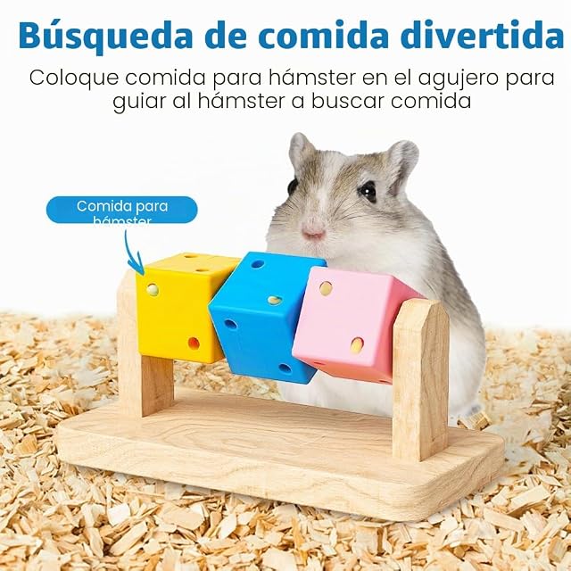 Foto 2 de 7 de MiOYOOW Juguetes para Masticar para hámster, Juguete para rechinar los Dientes