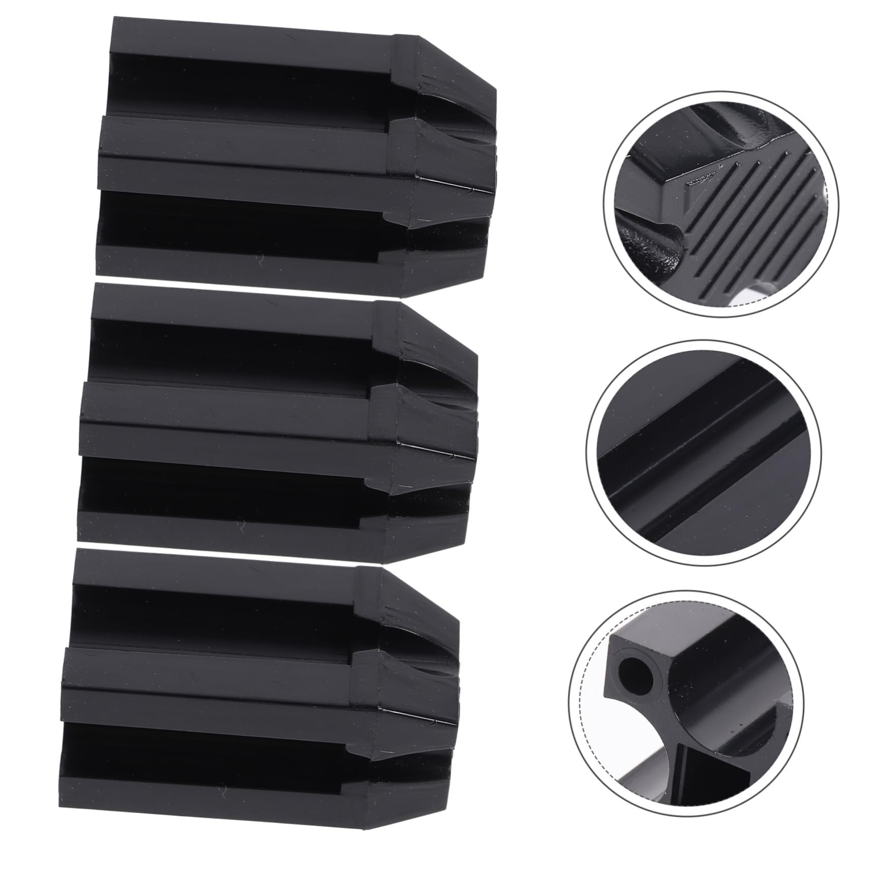 MAGICLULU 5 Set Temperamatite Per Sopracciglia Strumento Per Il Trucco Temperamatite Doppio Per Eyeliner Rossetto Coperchio Staccabile Nero 3 Pezzi * 5