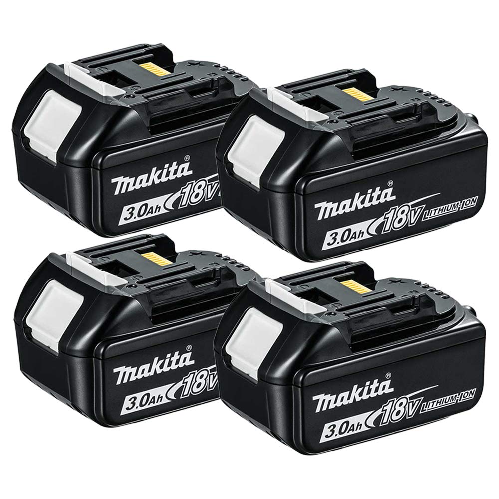 Makita Genuine Bl1830 18V Li-Ion Lxt 3.0Ah Battery Pack Of 4