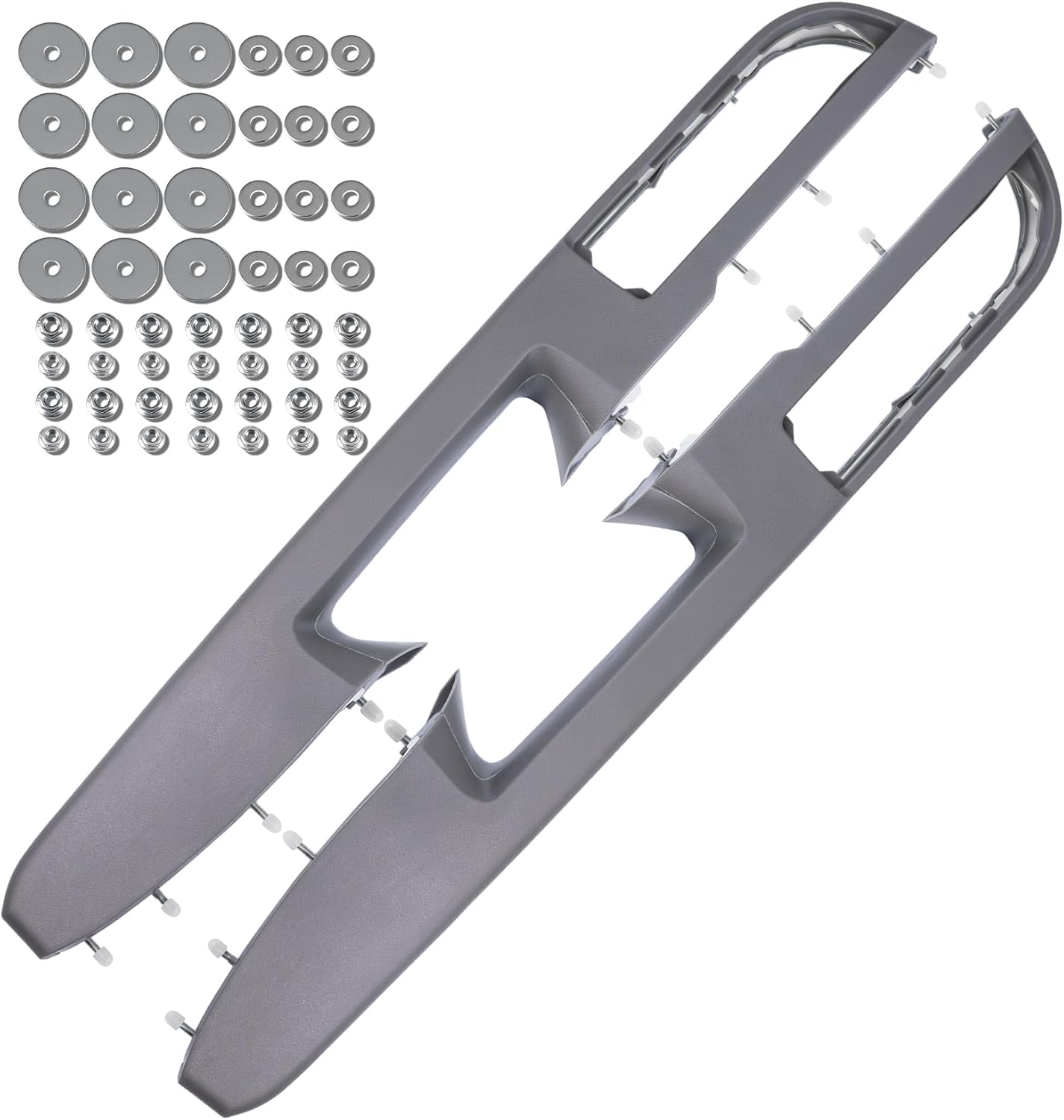 926-740 Front Driver & Passenger Side Door Armrest Handle Compatible with 2010-2014 Chevy Avalanche Silverado Suburban Tahoe & GMC Sierra Yukon, Front Left & Right Side Door Arm Rest Door Handle, Gray Gray Driver Side + Passenger side